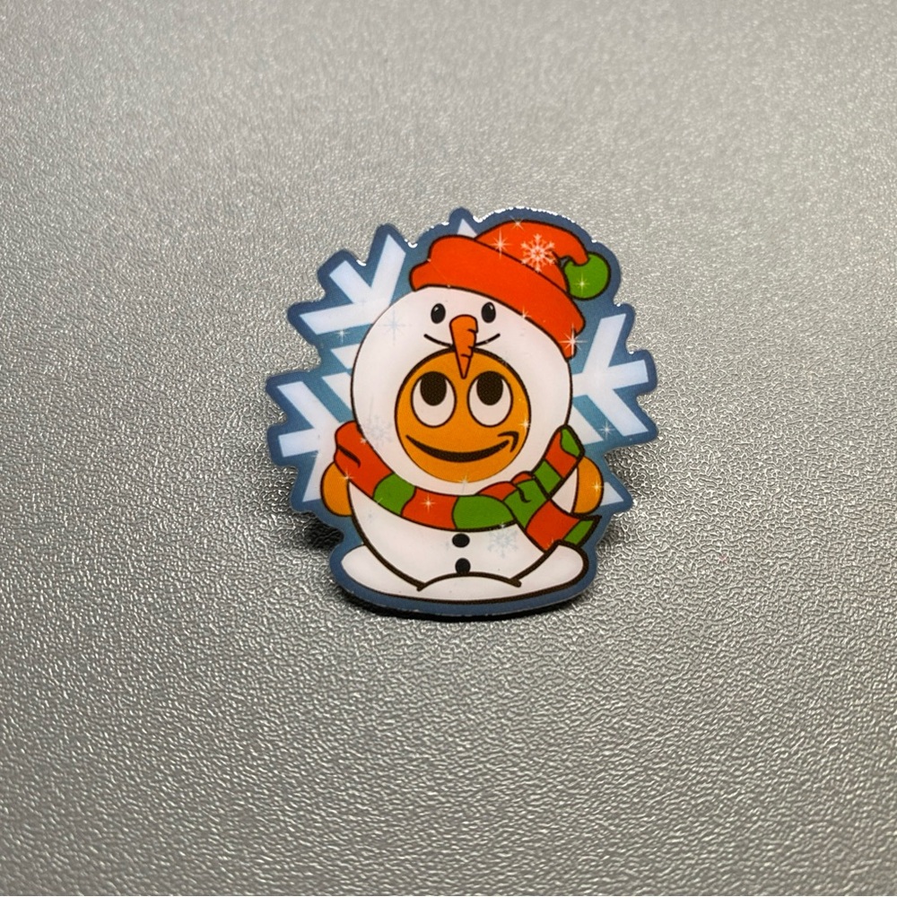 Amazon Employee Peccy Pin Collectible Festive Christmas Snowman Outfit Winter